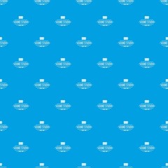 Poster - Speaker sound studio pattern vector seamless blue repeat for any use