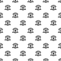 Poster - Aviation adventure pattern seamless vector repeat geometric for any web design