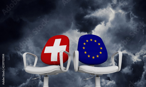 Cuadros en Lienzo Switzerland and Europe business chairs