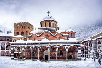 Rila Monastery in winter