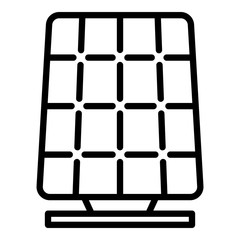 Poster - Modern solar panel icon. Outline modern solar panel vector icon for web design isolated on white background