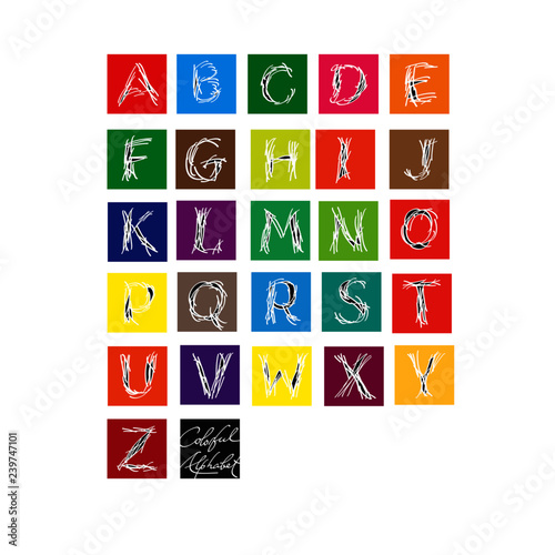 Download Hand Drawn Decorative Font Modern Colorful Letters Display Font Alphabet Letters Abc Poster Buy This Stock Vector And Explore Similar Vectors At Adobe Stock Adobe Stock 3D SVG Files Ideas | SVG, Paper Crafts, SVG File