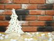 Porcelanowa choinka lampion na tealight z lampkami świątecznymi - dekoracja świąteczna Boże Narodzenie