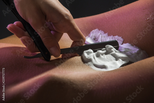 Body Care And Skin Care Depilation Concept Waxing For Beautiful