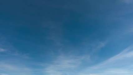 Wall Mural - 4k qualitative time lapse of beautiful sky, clouds fly away, no birds.