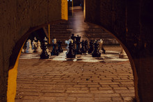 Street Chess At Night