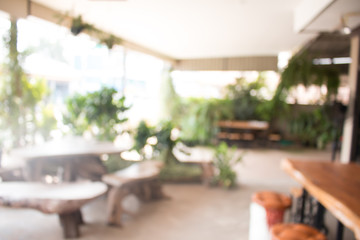 Wall Mural - blurred of coffe's shop for abstract background