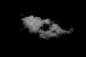 Wall Mural - white clouds with black background