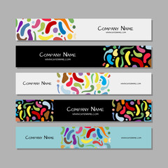 Poster - Banners design, colorful abstract background