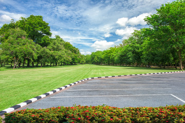 Wall Mural - Parking lot in public areas