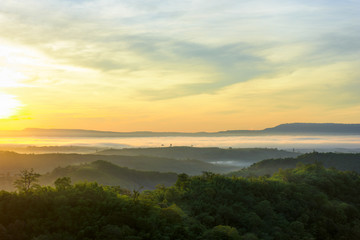 Canvas Print - Beautiful landscape Sunset