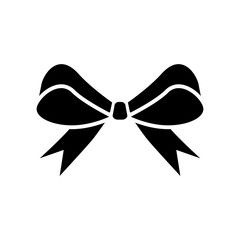 Aufkleber - Bow icon flat style isolated on background. Bow icon sign symbol for web site and app design.