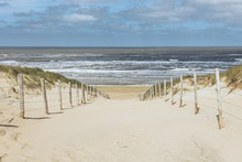 Weg Durch Die Dünen Zum Strand Von Zandvoort, Niederlande