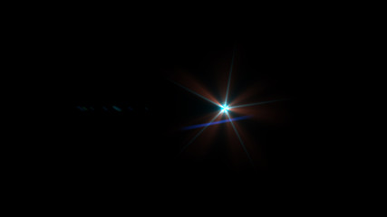 Bright Cyan Lens Flare