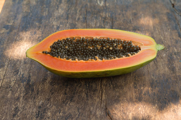 Wall Mural - Close up of fresh Papaya fruit