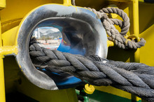 On The Ship. Berthing. Mooring Ropes. Tug. Navigation. Tow Rope. Towing Operations. Hawse. Moored Vessel. 