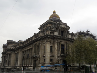 Europe, Brussels, large beautiful building in the Central part