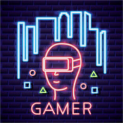 Poster - neon video games