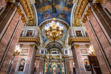 St. Isaac's Cathedral Interiors, Saint Petersburg, Russia