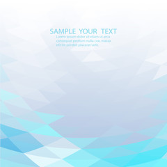 Wall Mural - Blue White Polygonal Mosaic Background, Creative Business Design Templates