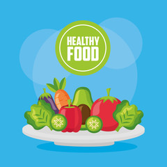 Sticker - healthy food fresh