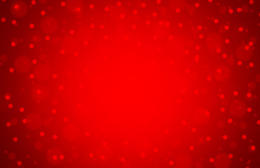 Wall Mural - Red abstract blurred light or bokeh for Christmas and Love background