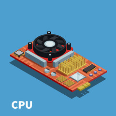 Poster - Semiconductor Isometric Poster