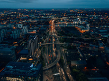 Streets Of Glasgow At Night 