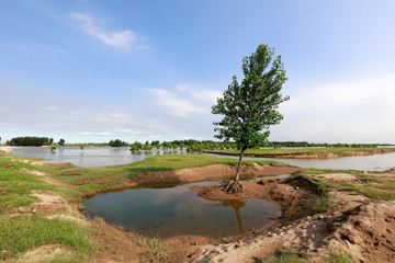 Canvas Print - Natural scenery of Luanhe River, Luanxian, Hebei, China