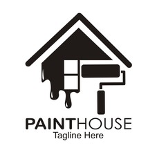  paint house logo design template.