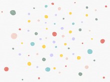 Colorful Polka Dot Confetti Watercolor And Pencil Colors Painting Abstract Background Illustration