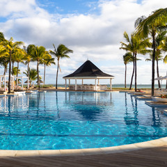 swimming infinity pool mauritius