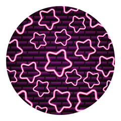 Wall Mural - neon light stars decoration neon