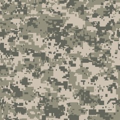 Wall Mural - digital pixel camouflage seamless pattern for your design. vector texture