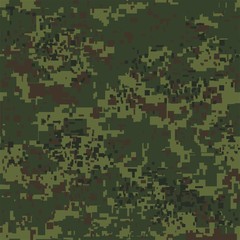 Wall Mural - digital pixel camouflage seamless pattern for your design. vector texture