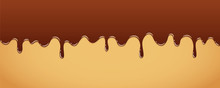 Sweet Melting Chocolate Icing Background Vector Illustration EPS10