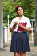 © dtiberio - Confused Catholic Colombian Student Teenager School Girl Wearing School Uniform