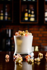 Canvas Print - Buttered Popcorn Cocktail closeup