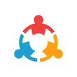 © LogoStockimages - Three group of teamwork people logo design
