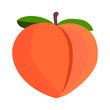 Peach emoji vector