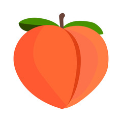 peach emoji vector
