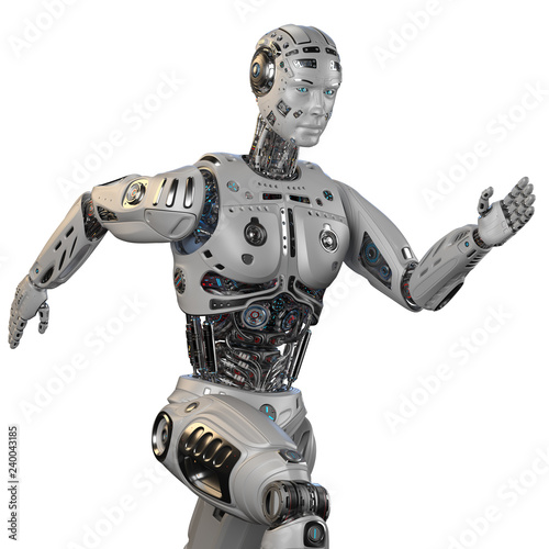futuristic humanoid robot