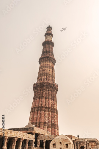 Fotografie, Obraz The Qutub or Qutab Minar in Delhi India.