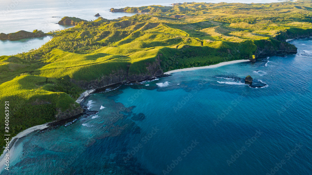 Fiji Island Beauty by drone - obrazy, fototapety, plakaty 
