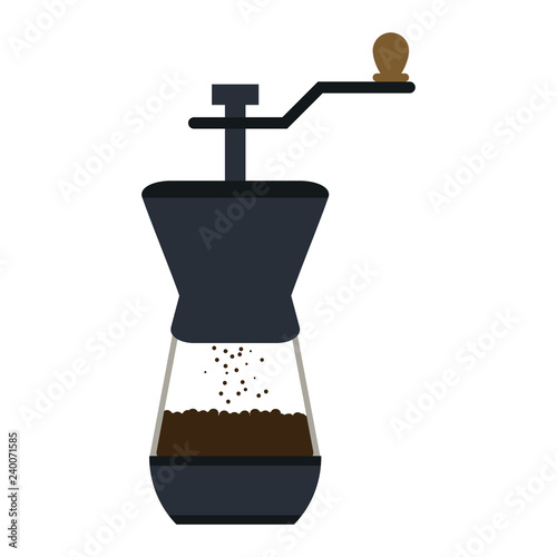 Photographie coffee grinder and beans