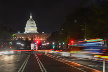 United States Capitol At Night - Washington DC, United States Of America