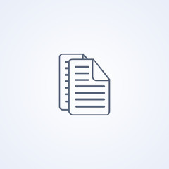 Poster - Documents, papers, vector best gray line icon