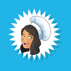 Poster - emblem happy chef or cook icon image 