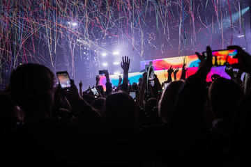 people at the live music concert