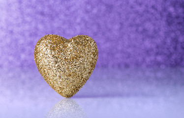 Wall Mural - gold heart